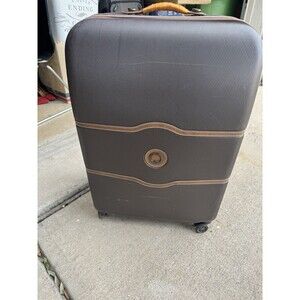 Delsey Chatelet 28” Hardside Spinner Suitcase Luggage , Chocolate Brown